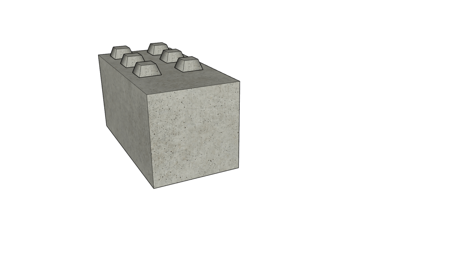 120 x 60 x 60 eckig 3er Reihe