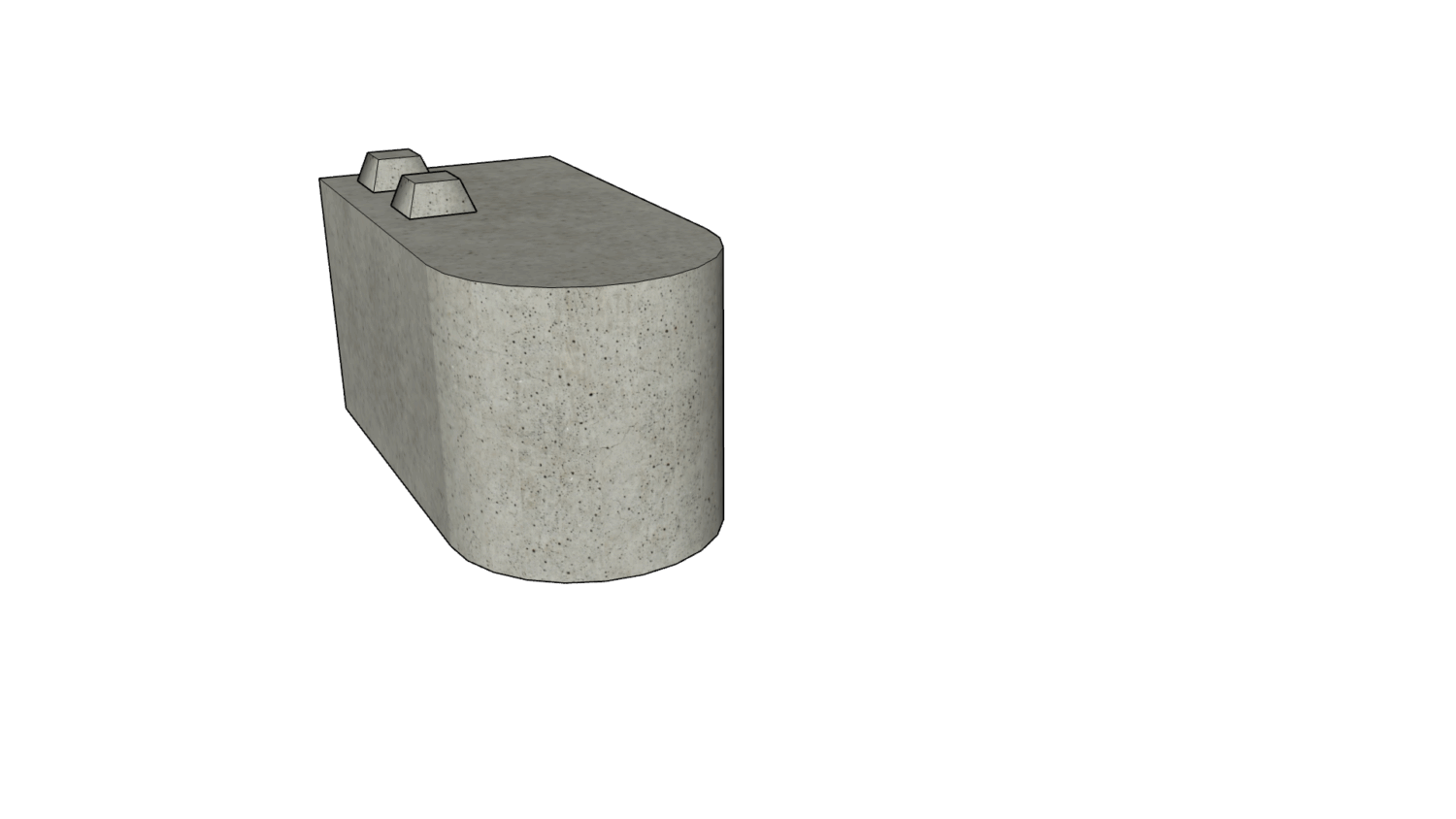 120 x 60 x 60 rund Noppen links ohne Kreis