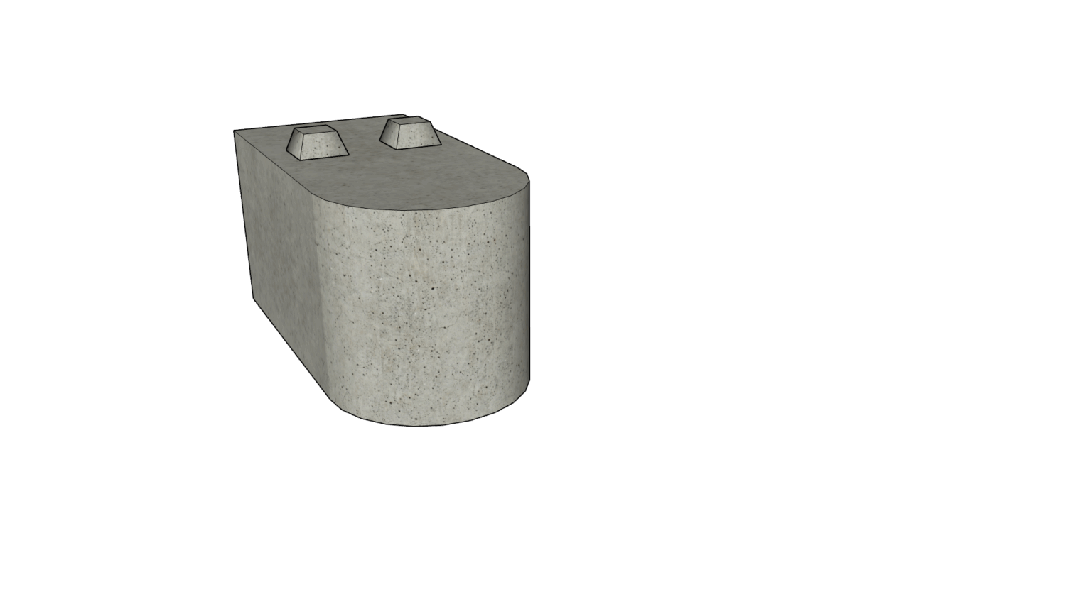 120 x 60 x 60 rund nur Mitte