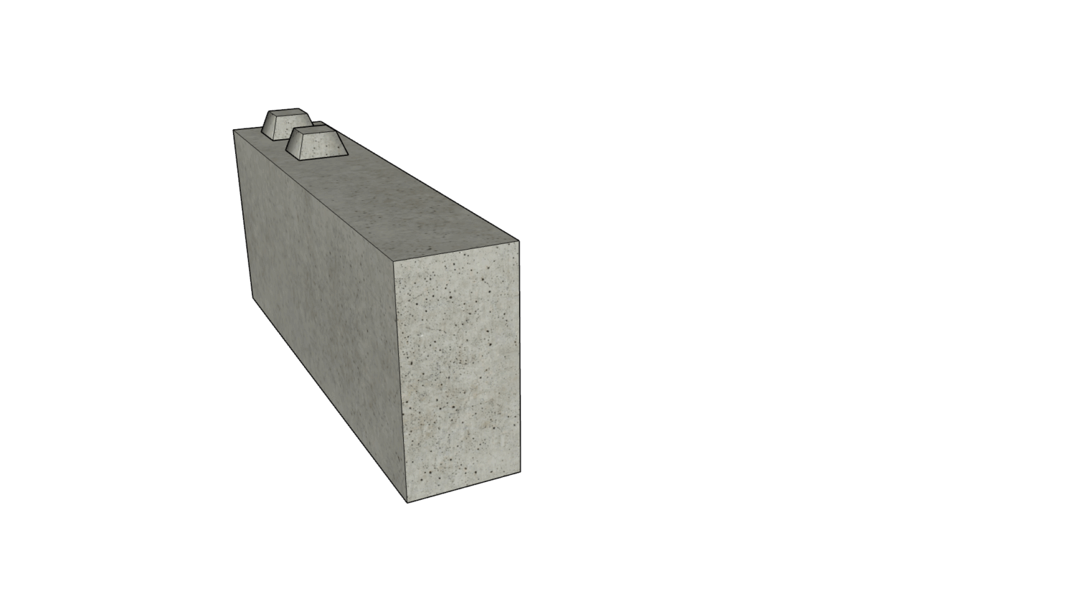 150 x 30 x 60 eckig schmal 2er Reihe