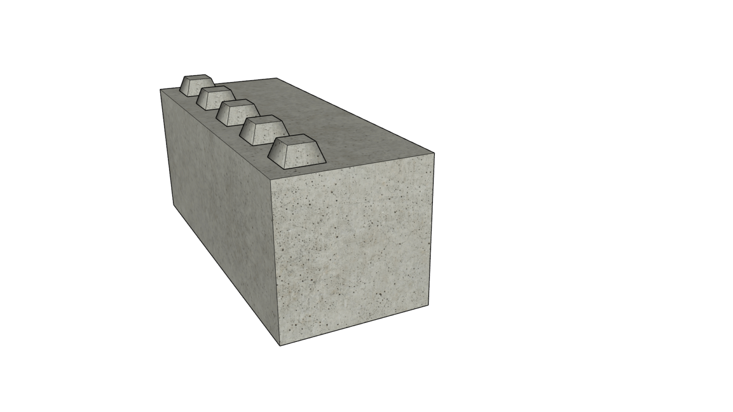 150 x 60 x 60 Noppen links