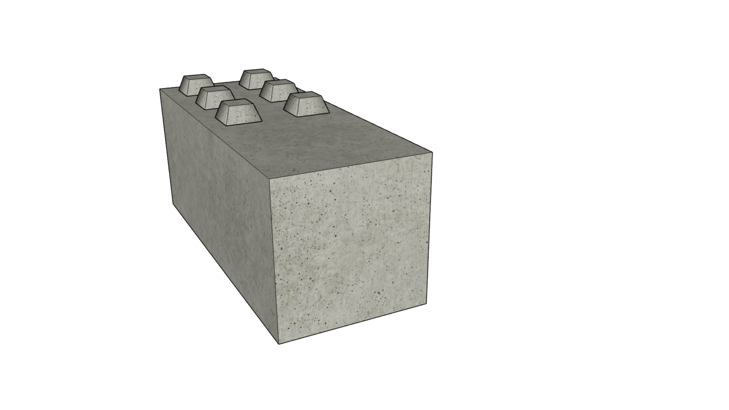 150 x 60 x 60 eckig 3er Reihe