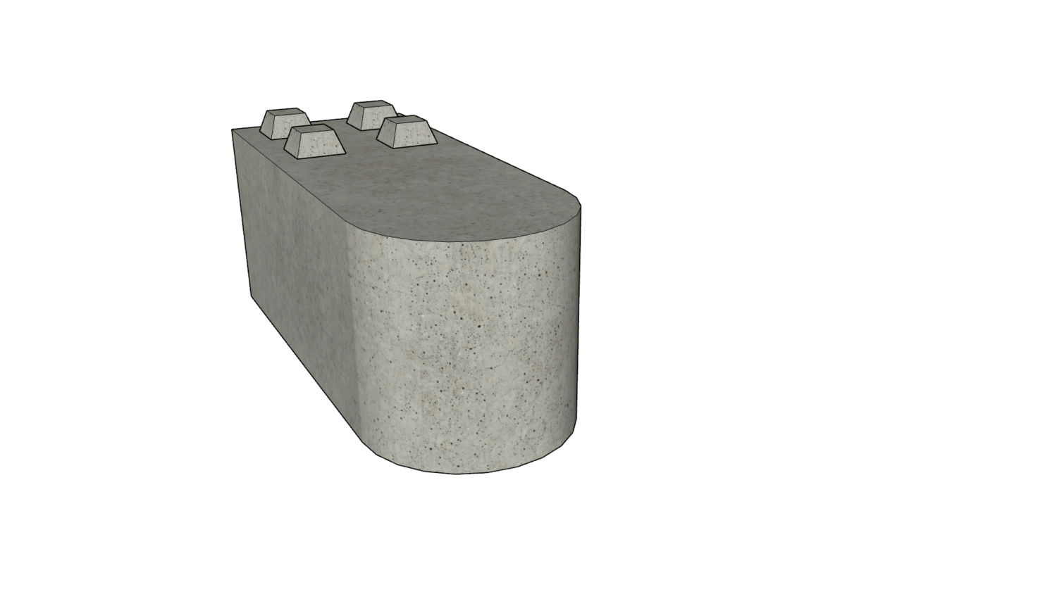 150 x 60 x 60 rund 2er Reihe