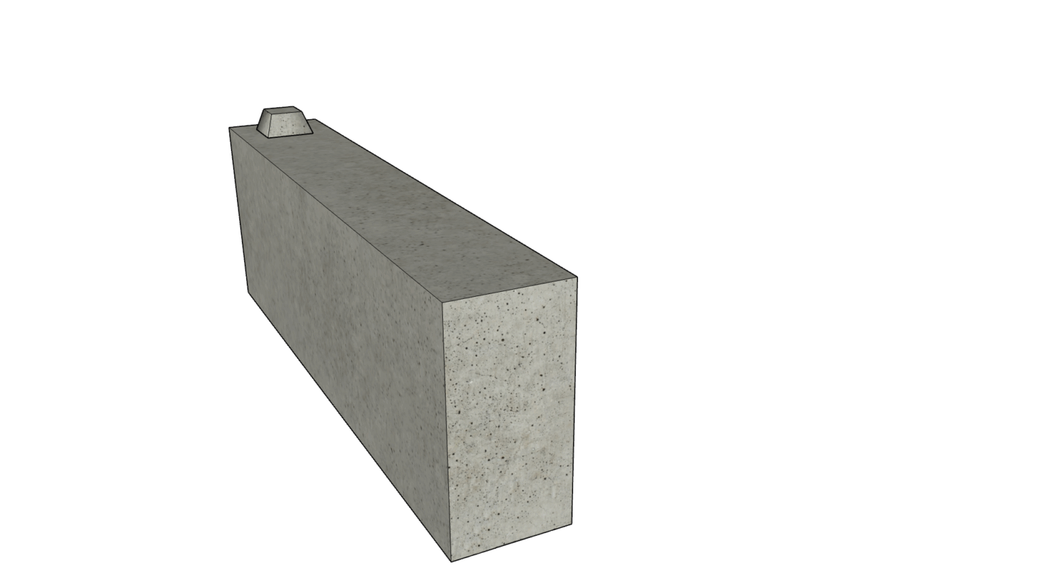 180 x 30 x 60 eckig schmal 1er Reihe