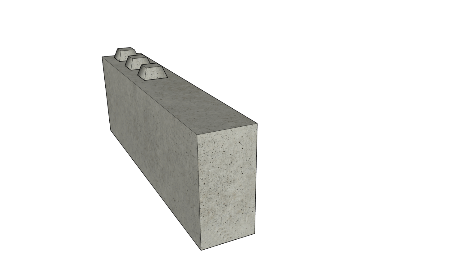 180 x 30 x 60 eckig schmal 3er Reihe