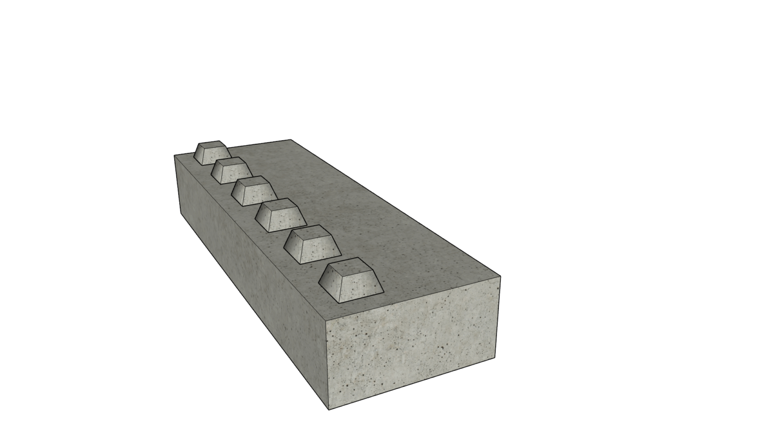 180 x 60 x 30 Noppen links