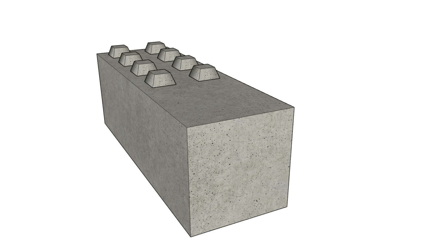 180 x 60 x 60 eckig 4er Reihe