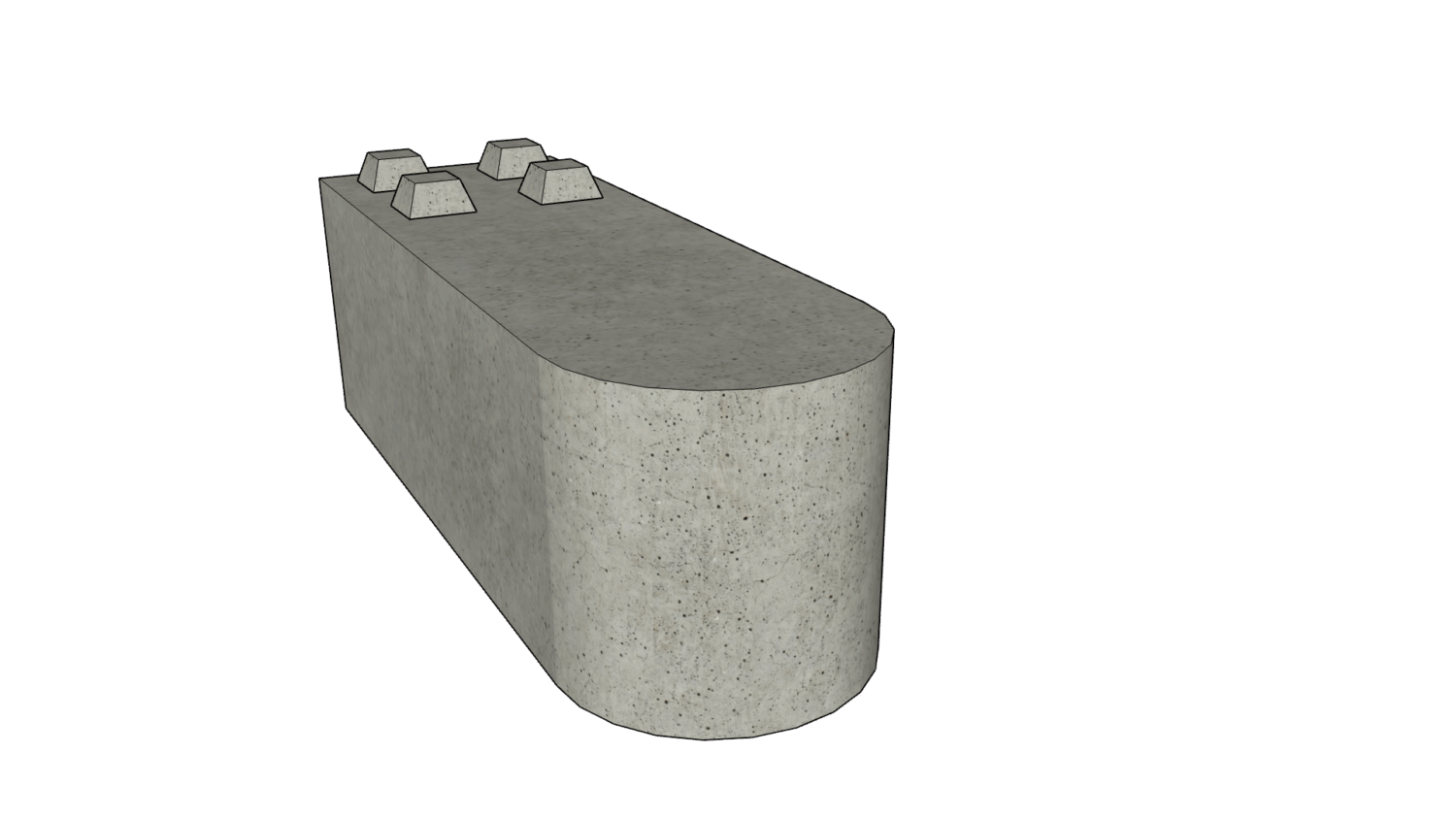 180 x 60 x 60 rund 2er Reihe