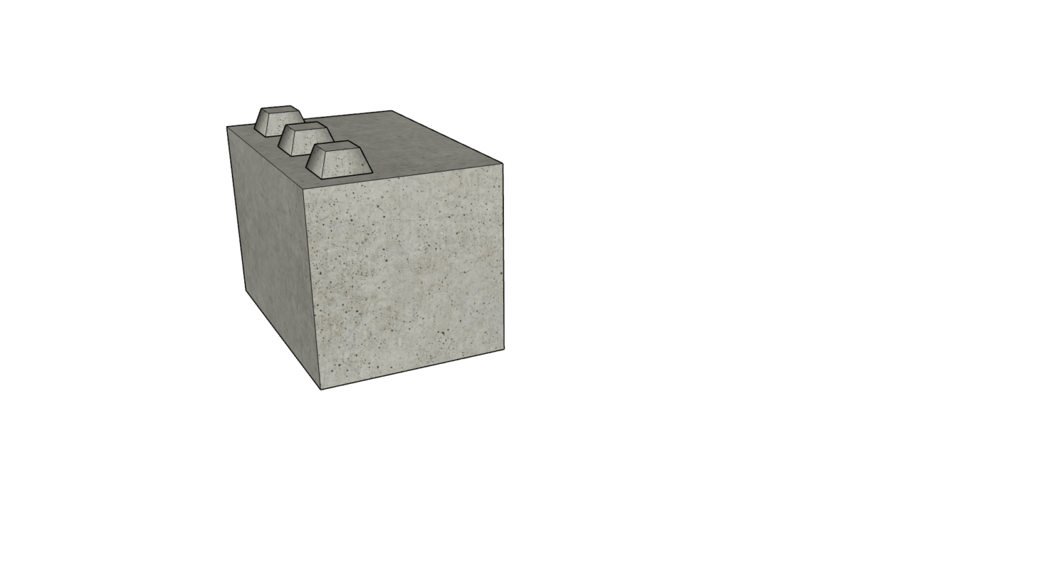 90 x 60 x 60 Noppen links