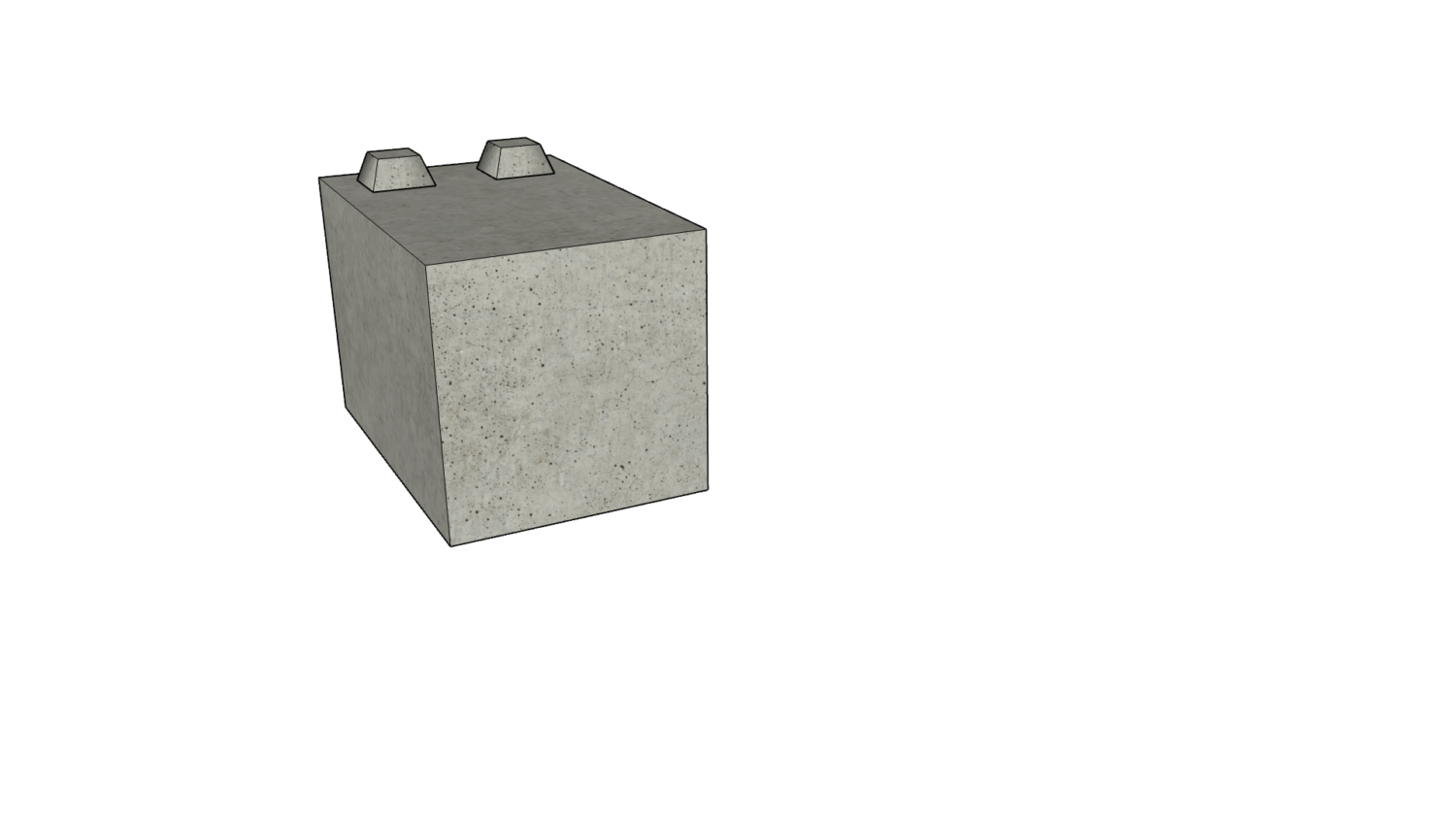 90 x 60 x 60 eckig 1er Reihe