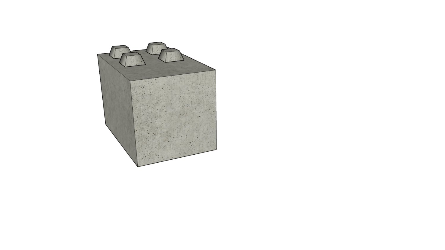 90 x 60 x 60 eckig 2er Reihe